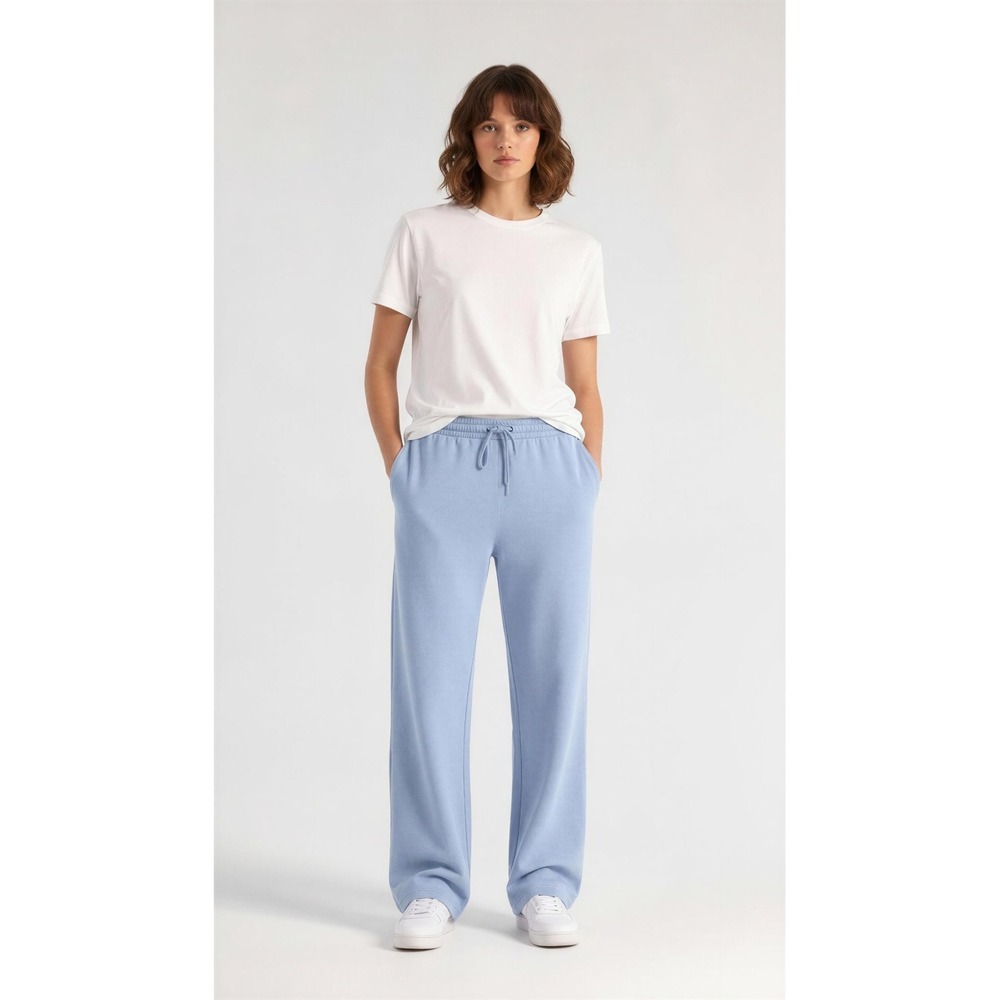 Better Together Light Blue Wide Leg Sweatpants Drawstring Lounge Pants PK3331PK